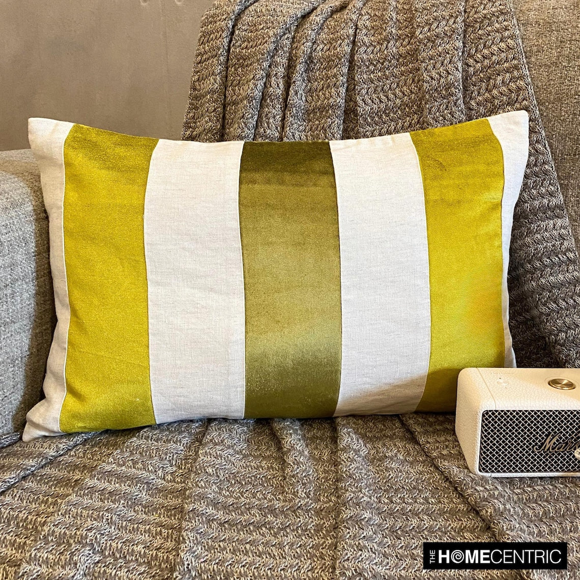 Swathe Chartreuse Lumbar Pillow Cover