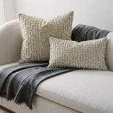 Champagne Interlock Lumbar Cushion Cover