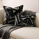 Black Velvet Throw Cushion Cover - Black Onyx
