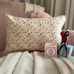 Terrazo Fun Beige Lumbar Pillow Cover