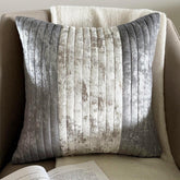 Grey Foil Dusk Throw Cushion Cover