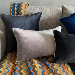 Velutinous Taupe - Beige Velvet Lumbar Pillow Cover