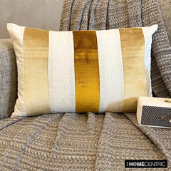 Swathe Gold Lumbar Pillow Cover