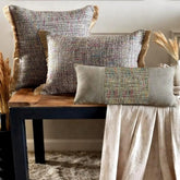 Jute Carnival Throw Cushion Cover
