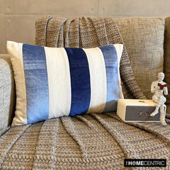 Swathe Blue Lumbar Pillow Cover