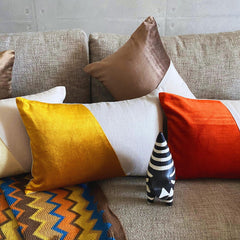 Velutinous Brown - Brown Velvet Lumbar Pillow Cover