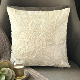 Thats Satin Ribbon - Ivory Art Silk Decorative Euro Sham