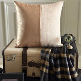 Rose Gold Jute Decorative Euro Sham