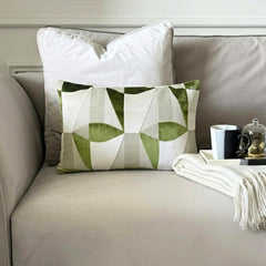 Moss Green Velvet Lumbar Cushion Cover - Green Prism Lumbar