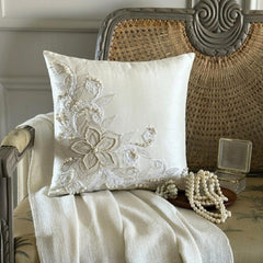 Wedding Love - Ivory Linen Decorative Euro Sham