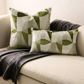 Green Prism Lumbar Cushion Cover