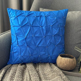 Royal Blue Texture Pillow Cover