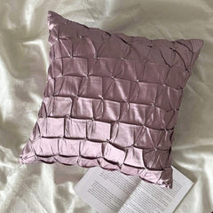 Lavender Texture - Lavender Taffeta Throw Pillow Cover