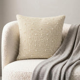 Pearl World - Ivory Art Silk Decorative Euro Sham
