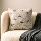 Crawling Terrors - Beige Cotton Spookys Decorative Throw Cushion Cover