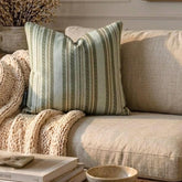 Stripe Flow Gray - Gray Velvet Stripes Throw Cushion Cover