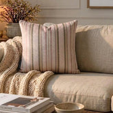 Stripe Flow Pink - Pink Velvet Stripes Throw Cushion Cover