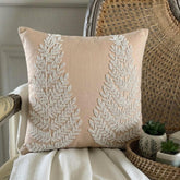 Morning Angel - Beige Cotton Linen Decorative Euro Sham