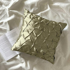 Earthy Texture - Green Taffeta Decorative Euro Sham