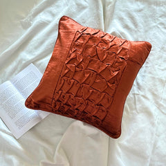 Rusty Knots - Rust Velvet Decorative Euro Sham