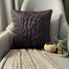 Knotty Black Pillow Cover