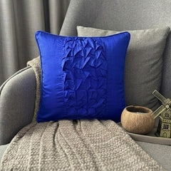 Electric Blue Knots - Blue Art Silk Throw Pillow Cover