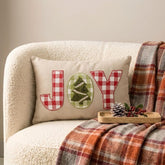 Joy - Beige Linen Decorative Lumbar Cushion Cover