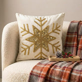 Gold Flake - Gold Velvet Handmade Throw Cushion Cover
