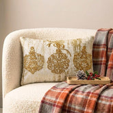 Gold Adornments - Gold Velvet Decorative Lumbar Cushion Cover