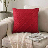 Contemporary Red Pillow Cover