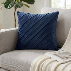 Contemporary Navy Pillow Cover