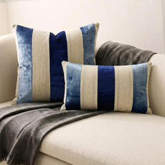 Swathe Blue Lumbar Pillow Cover
