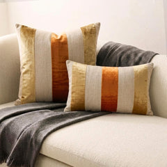 Swathe Gold Lumbar Pillow Cover