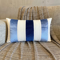 Swathe Blue Lumbar Pillow Cover