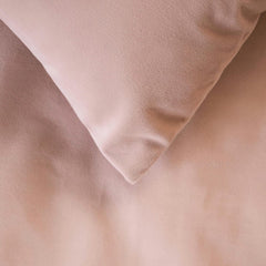 Velvet Soft Pink Decorative Bed Runner and Cushion Cover - Soft Pink Velvet
