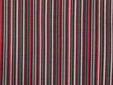 Broadway Red Stripes Printed Velvet Fabric By The Metre