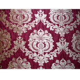 Ruby Royal Damask Jacquard Weave Fabric By The Metre