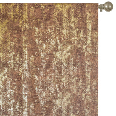 Brown Gold Foil Printed Fabric By The Metre, Printed Textured Fabric, Velvet