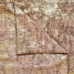 Brown Gold Foil Printed Fabric By The Metre, Printed Textured Fabric, Velvet