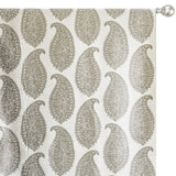 Grey Paisley Woven Fabric By The Metre, Cotton Fabric, Upholstery Fabric, Curtain