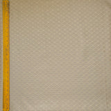 Beige Diamonds Geometric Embroidered Fabric By The Metre, Viscose Embroidered