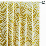 Chartreuse Waves Woven Fabric By The Metre, Polyester Cotton Fabric