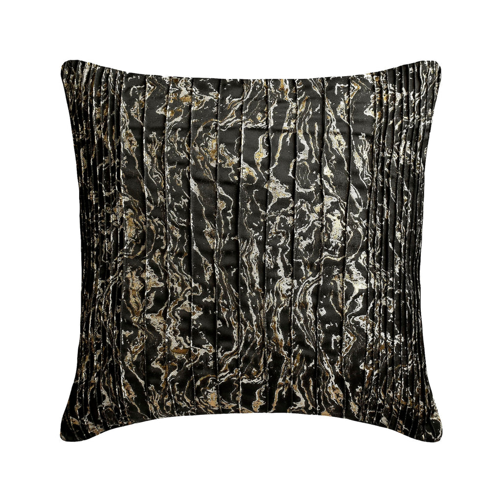 Stellaris - Jacquard Black Decorative Bed Runner and Cushion Cover