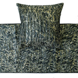 Stellaris - Jacquard Black Decorative Bed Runner and Cushion Cover
