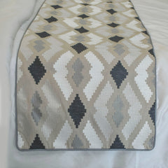 Thread Tale - Linen Beige Decorative Bed Runner and Cushion Cover