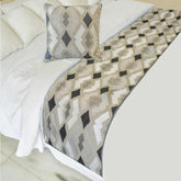 Thread Tale Decorative Bed Runner and Cushion Cover