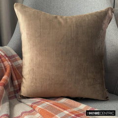Velvet Choco Jules - Brown Velvet Decorative Euro Sham