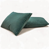 Teal Green Velvet Lumbar Cushion Cover Pack of 2 - Teal Green Velvet Dream