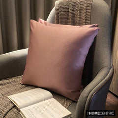 Muave Satin Throw Pillow Cover - Muave Slub Satin