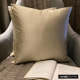 Cream Satin Throw Pillow Cover - Cream Satin Slub